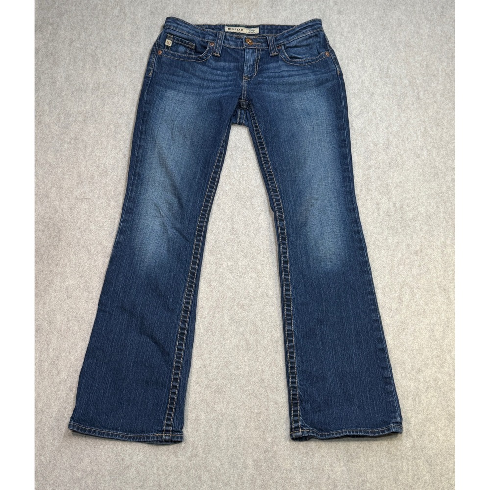 Big Star Jeans Womens 28R Casey Low Rise Blue Y2K Western Indie Sleaze Low Rise